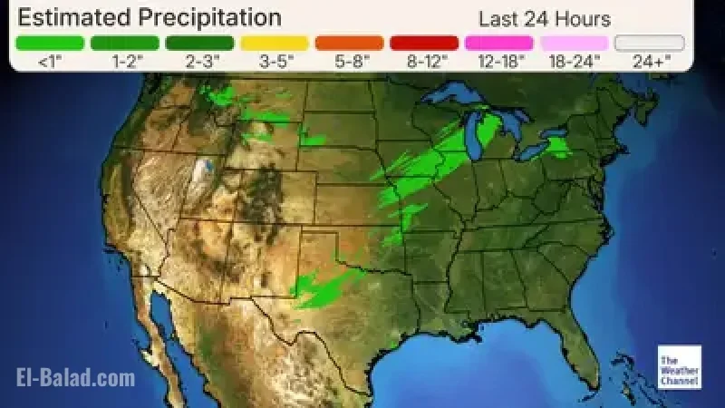 U.S. weather today: severe storms in the Lower Mississippi Valley, gales brewing on the Great Lakes, and a quick-hit Pacific Northwest soaker