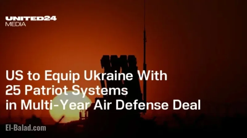 US Bolsters Ukraine’s Defense with 25 Patriot Systems in Multi-Year Deal