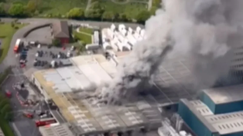 Warburtons Fire Draws 12 Engines to Burnley Factory
