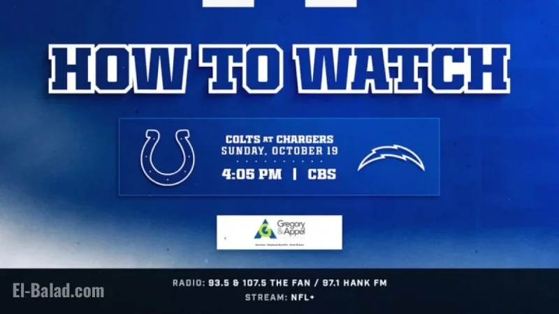 Watch Indianapolis Colts vs. Los Angeles Chargers on October 19, 2025