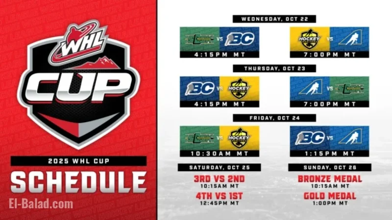 WHL Releases 2025 WHL Cup Schedule
