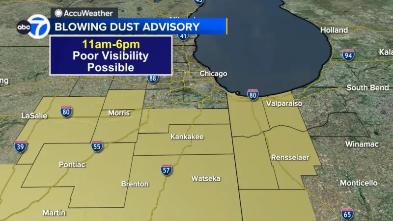 Chicago Weather: Kaitlin Cody Details Dust Advisory, Storm Risks