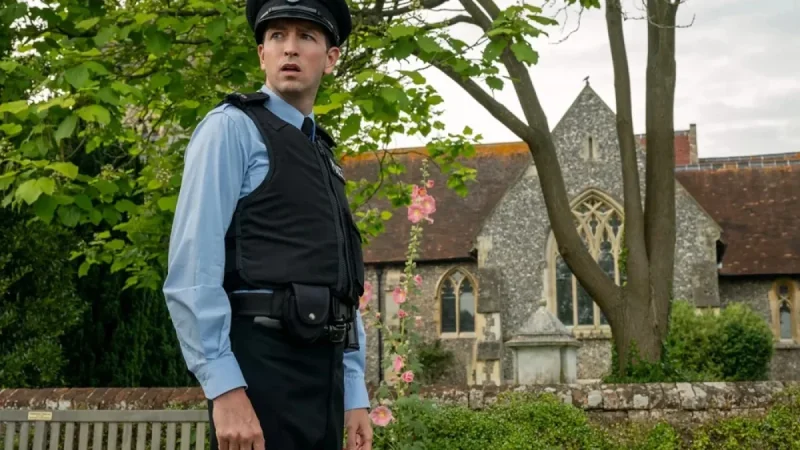 Nicholas Braun Finds Tim Derry’s Stakes in The Sheep Detectives