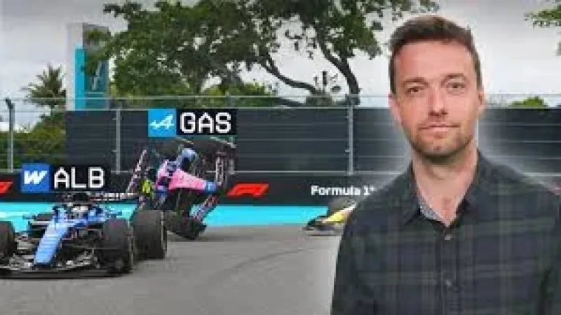 Gasly’s Car Flips Over on Lap 6 in Miami