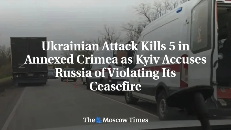 Sergey Aksyonov Says Drones Hit FSB Building in Crimea