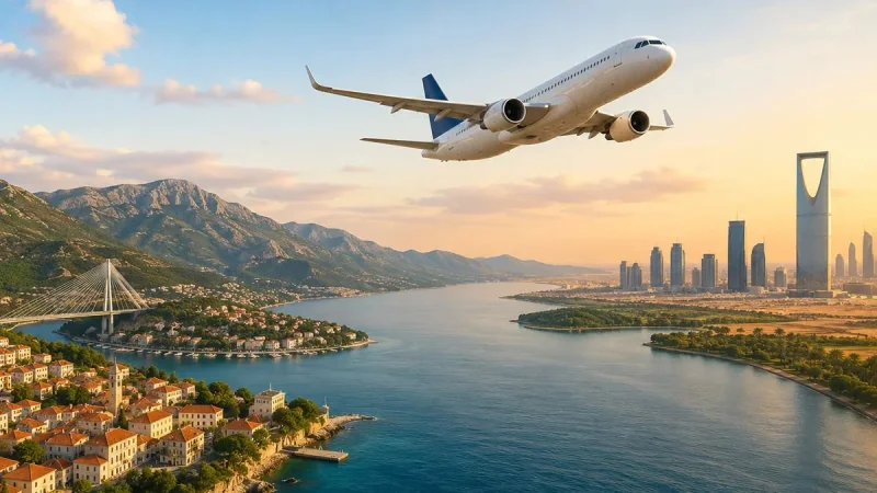 Montenegro Gains Direct Podgorica-Riyadh Flights for 25 June-29 September