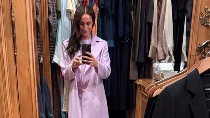 Meghan Markle Shares Meghan Markle Princess Lilibet Photo in Closet Scene