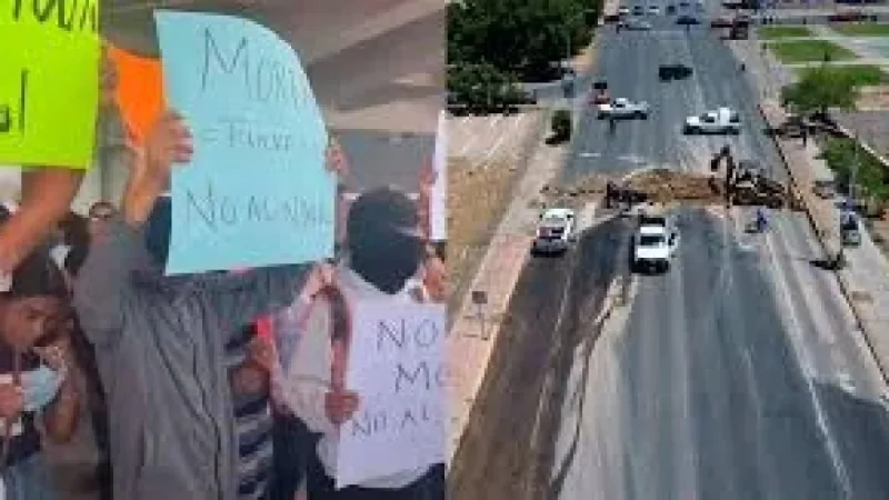 Abraham Mendieta difunde bloqueo en Chihuahua a kilómetro 60