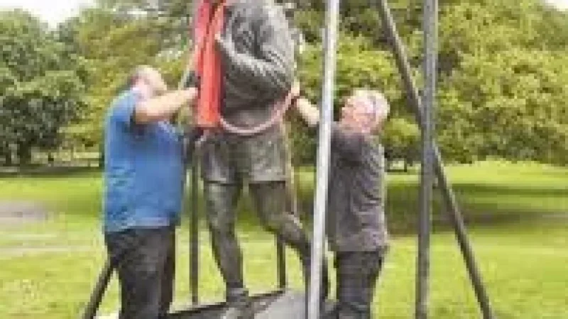 Brian Clough Statue Leaves Albert Park for Two Months