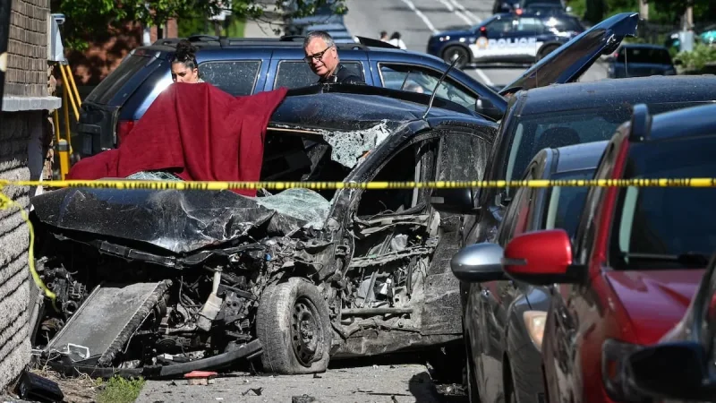 Mort d'un homme de 50 ans Rue Hochelaga après collision