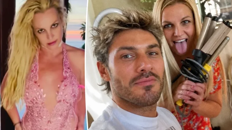 Britney Spears New Hairstyle Debuts Straightened Blond Locks by Chris Appleton