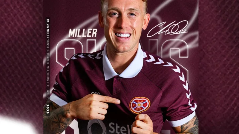 Calvin Miller joins Hearts on three-year deal