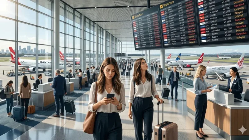 Wlg Airport sees 24 cancellations across Sydney and Perth