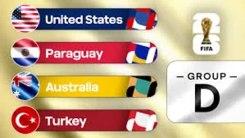 USA, Australia, Paraguay and Türkiye Fill Group D for Usa Vs Paraguay