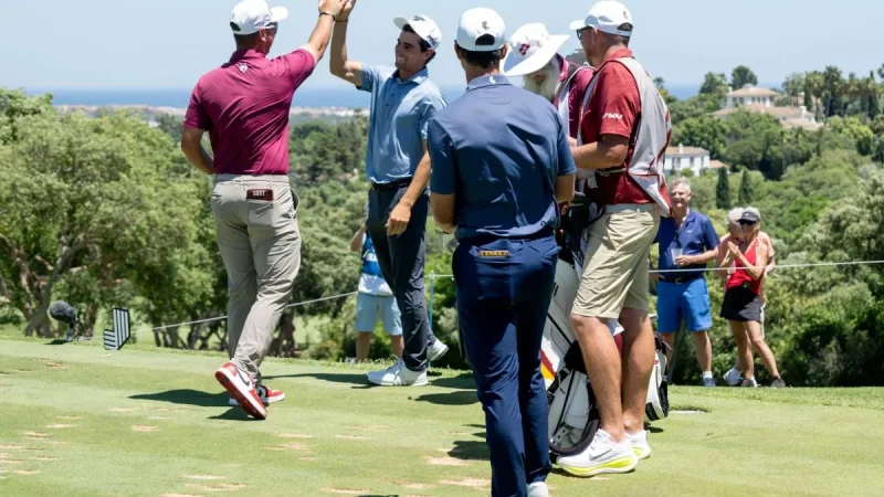 Dustin Johnson Hole-in-one Liv at Valderrama on Saturday