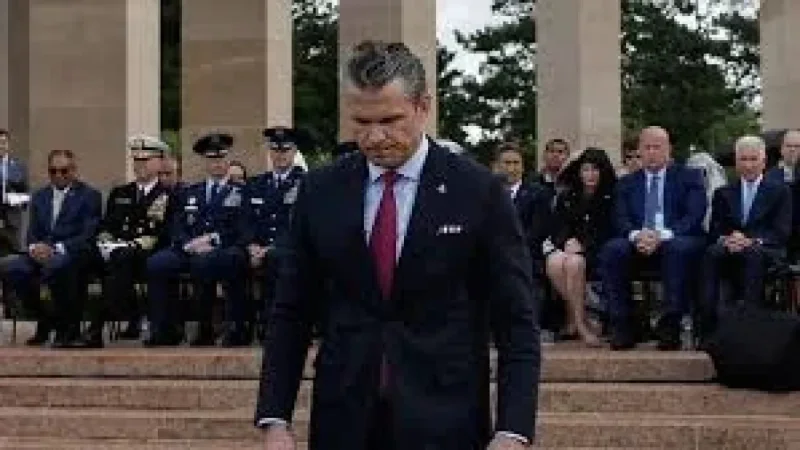 Hegseth Normandy speech attacks migration with invasion warning