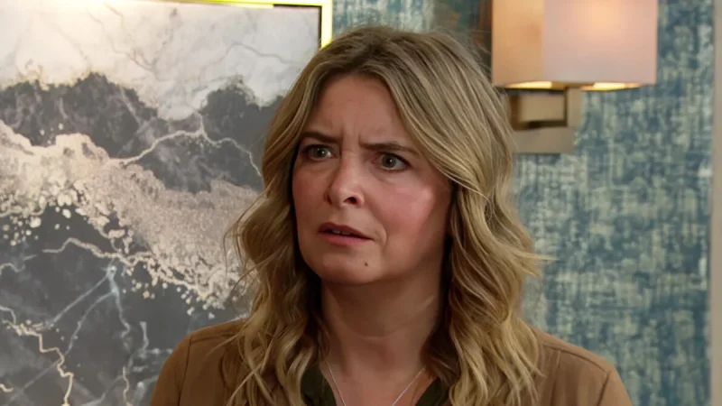 Angela Lonsdale appears in Emmerdale as Charity reports assault