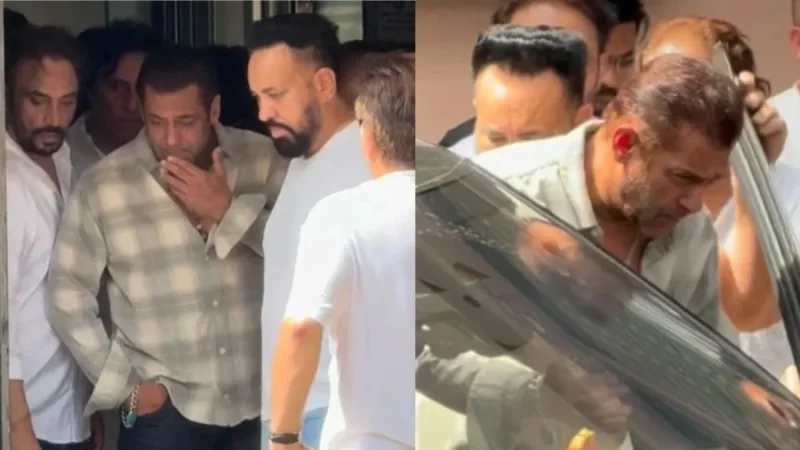 Salman Khan emotional at Kumod Raney funeral with family present
