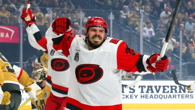 Aho, Svechnikov Push Knights Vs Hurricanes Fight in Game 3