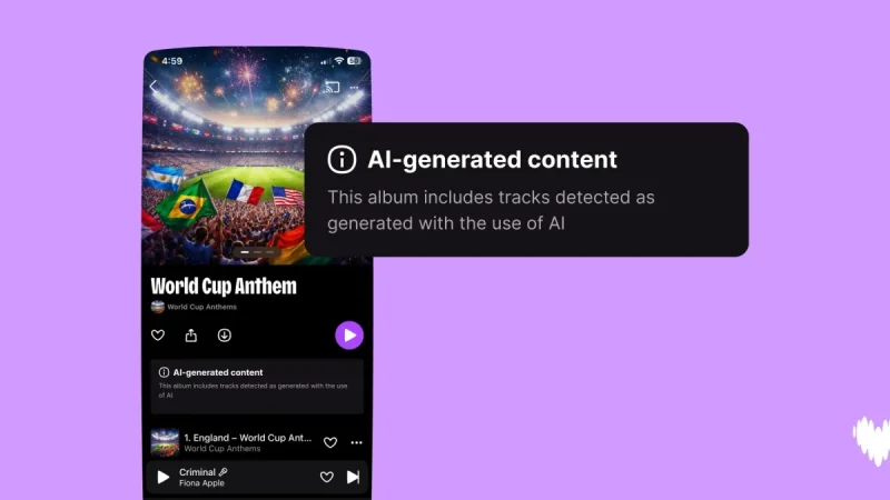 Deezer Spots 270 World Cup Song 2026 Uploads, 70% AI-Labeled