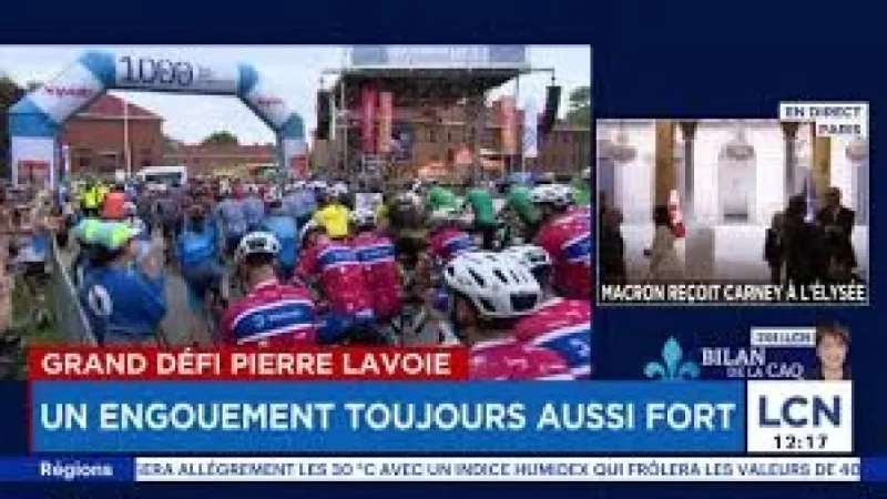 Defi Pierre Lavoie lance 1140 cyclistes sur 1000 kilomètres