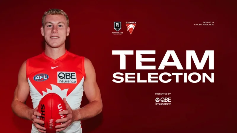 Sydney Adds Hamling, Cunningham Before Port Adelaide Vs Sydney