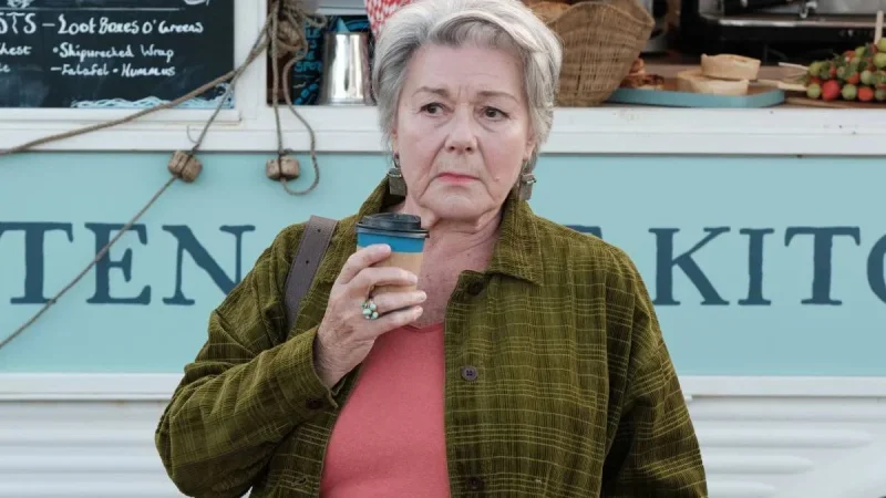 Barbara Flynn makes jewellery for Beyond Paradise and wears it onscreen