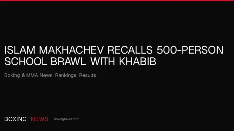 Khabib Nurmagomedov Helped Turn 500-Fighter Dagestan Brawl