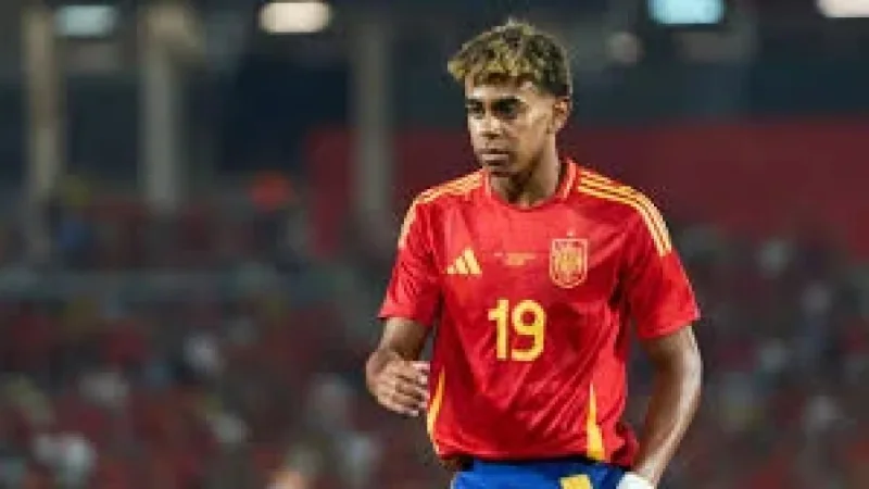 Lamine Yamal on Spain bench for Group H opener
