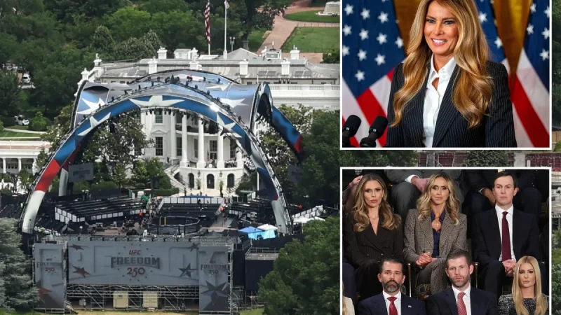 Melania Trump to attend White House UFC fight on South Lawn