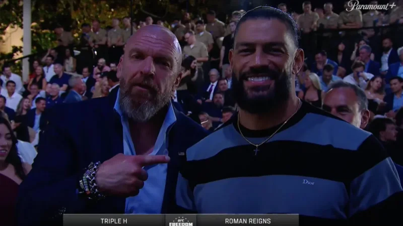 Roman Reigns Attends UFC Freedom 250 and Appears in Broadcast