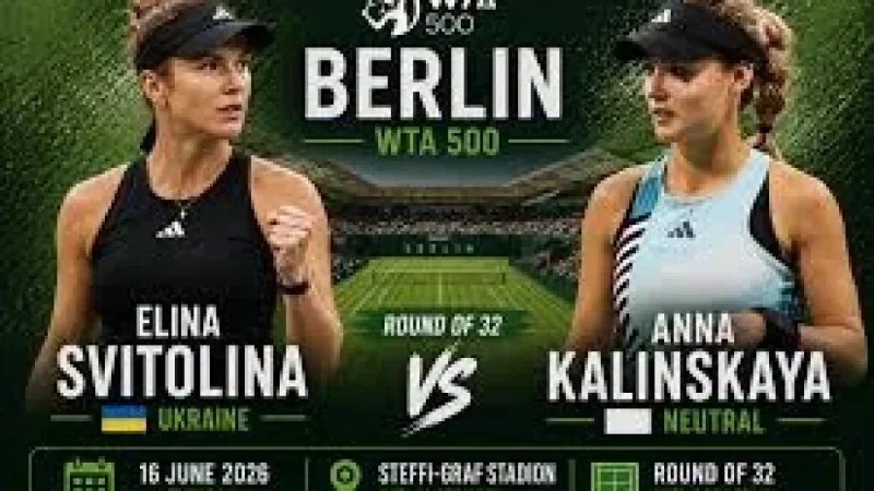 Elina Svitolina Faces Anna Kalinskaya in Bett1open Round of 32