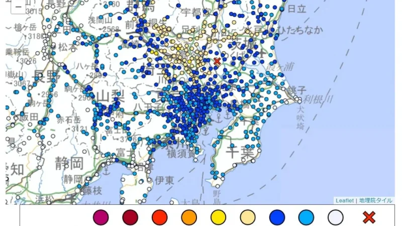 Ibaraki 5.5 Quake Halts Shinkansen on Tokyo Earthquake Today