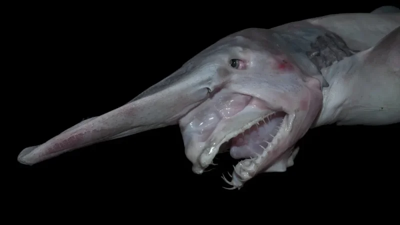 Scientists Record Goblin Shark Alive in Tonga Trench