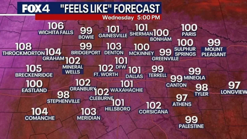Ali Turiano Warns of 105 Heat Index for Weather In Dallas Fans