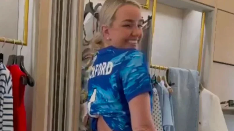Megan Pickford Turns England Goalie Prep Into a Celine Shop Trip