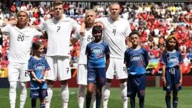 Solbakken Leads Norway Team Photo Viking Theme Before Iraq Match