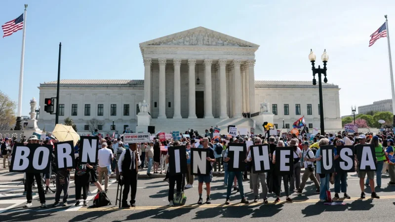 Trump Faces Supreme Court Birthright Citizenship In The United States Ruling