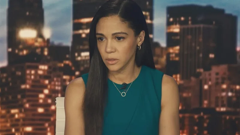 Courtney Grace Turns Disclosure Day Anchor Scene Into Online Buzz