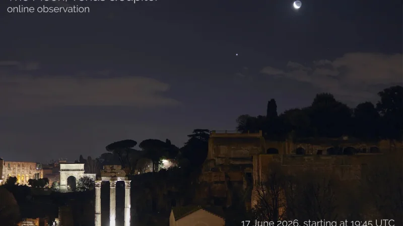 Three-planet parade forms after sunset June 12 — Star Above The Moon Tonight