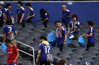 Japan World Cup Fan Criticism grows after Dallas Stadium cleanup photos