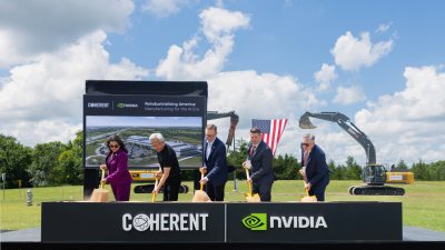 Jensen Huang Joins Groundbreaking as $50 Million CHIPS Grant Backs Coherent Expansion