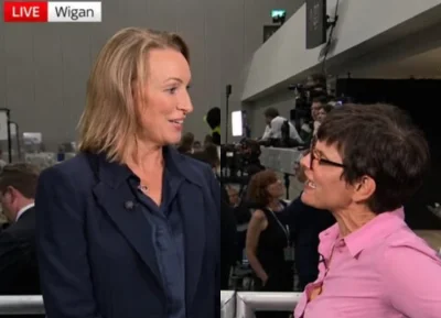 Thangam Debbonaire clashes with Sarah Pochin at Makerfield count