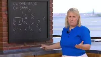 Emma Hayes delivers 70 seconds on Itv Sport during Spain's game