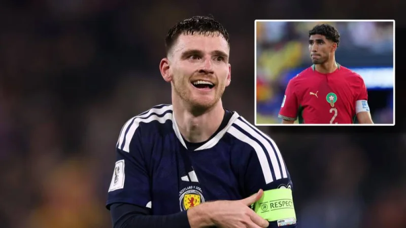 Andy Robertson praises Hakimi before Morocco match in Boston