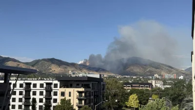 Chad Jepperson says Bonneville Fire reaches 200 acres above University of Utah
