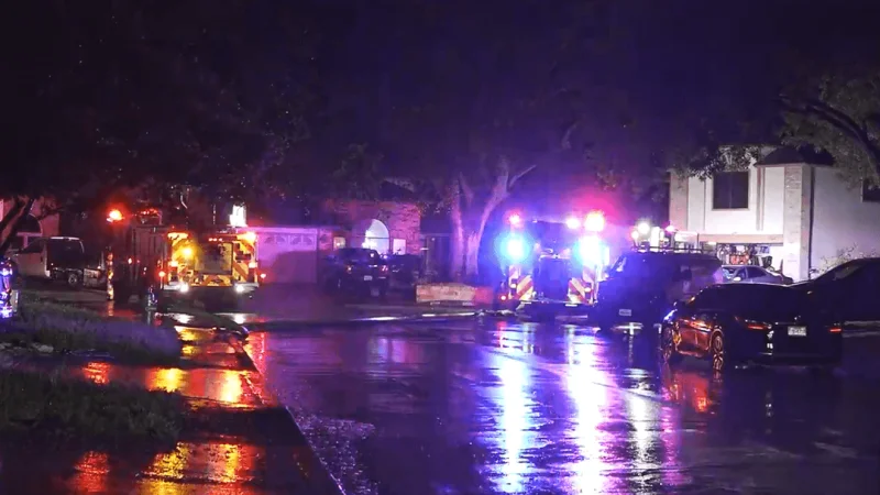 San Antonio Fire Department responds after Lightning Strike fire in North Side
