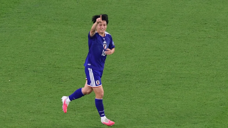 Ayase Ueda Scores Twice for Japan Against Tunisia — Ueda Player In Japan