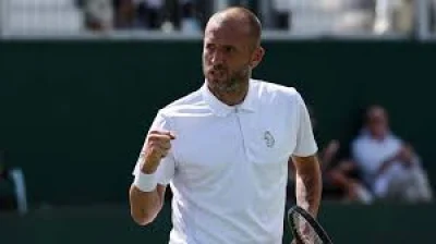 Liam Broady loses 7-6 (8-6) first set to August Holmgren