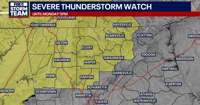 Johnathan Stacey tracks Georgia Damaging Wind Gusts, watch ends at 11 p.m.